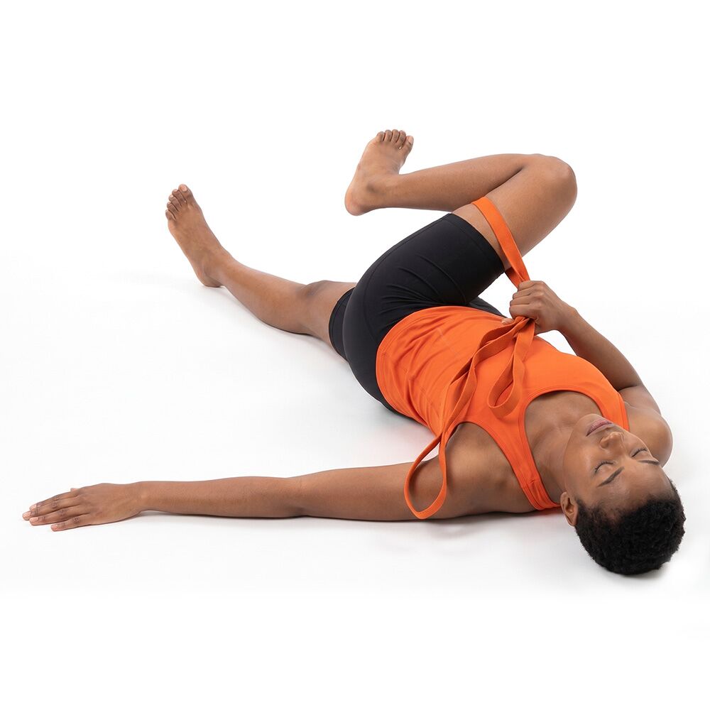 Outer Hips Stretch with Tiger Tail PT Stretch Strap
