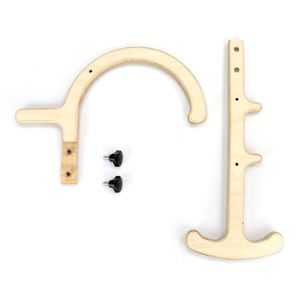 The Tiger Massage Hook can be easily disassembled into two pieces to fit most carry-ons.