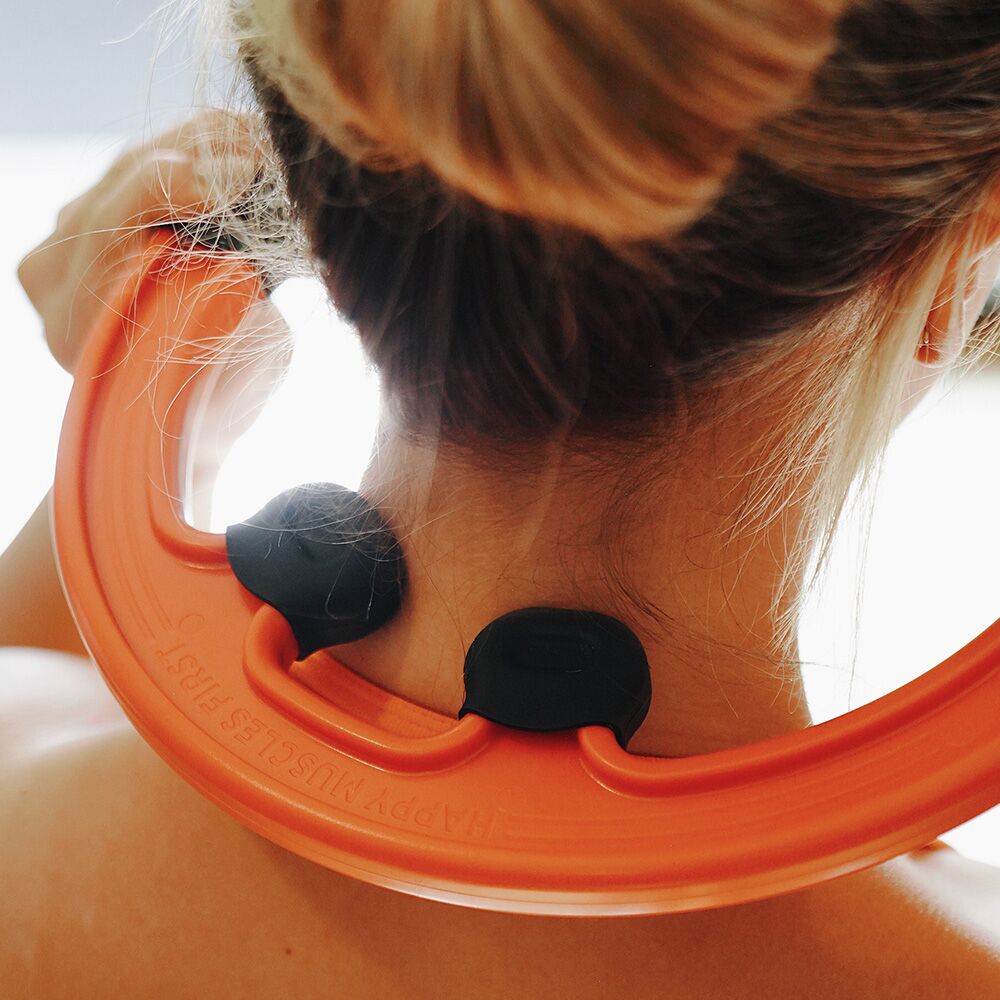 Tiger Tail Tiger Cane Massage Hook Orange for Neck Massage