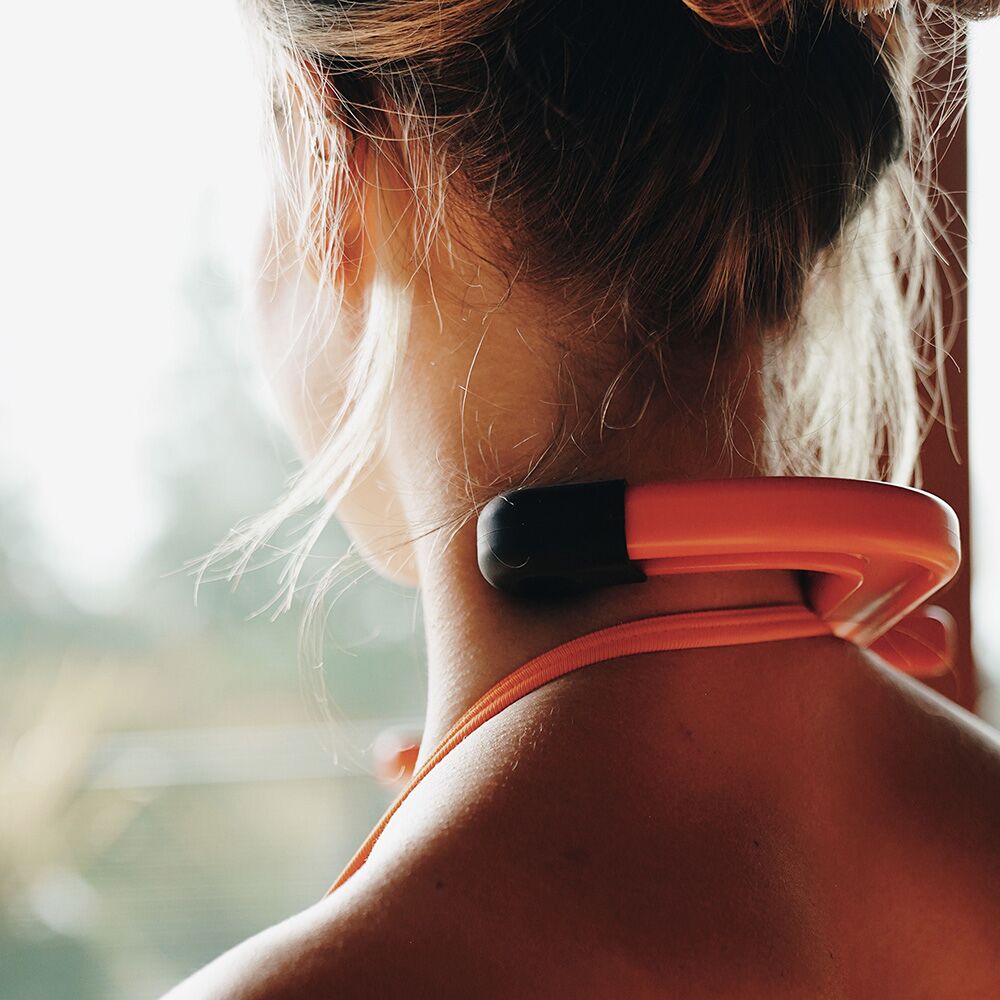 Tiger Tail Tiger Cane Massage Hook Orange for Neck Massage