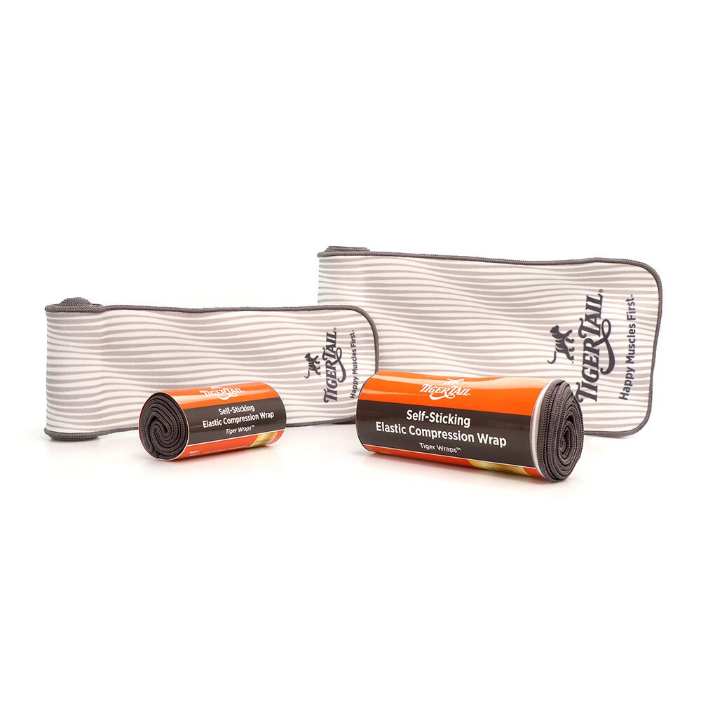 Tiger Wraps No Clips Self-Sticking Muscle and Fascia Compression Wrap