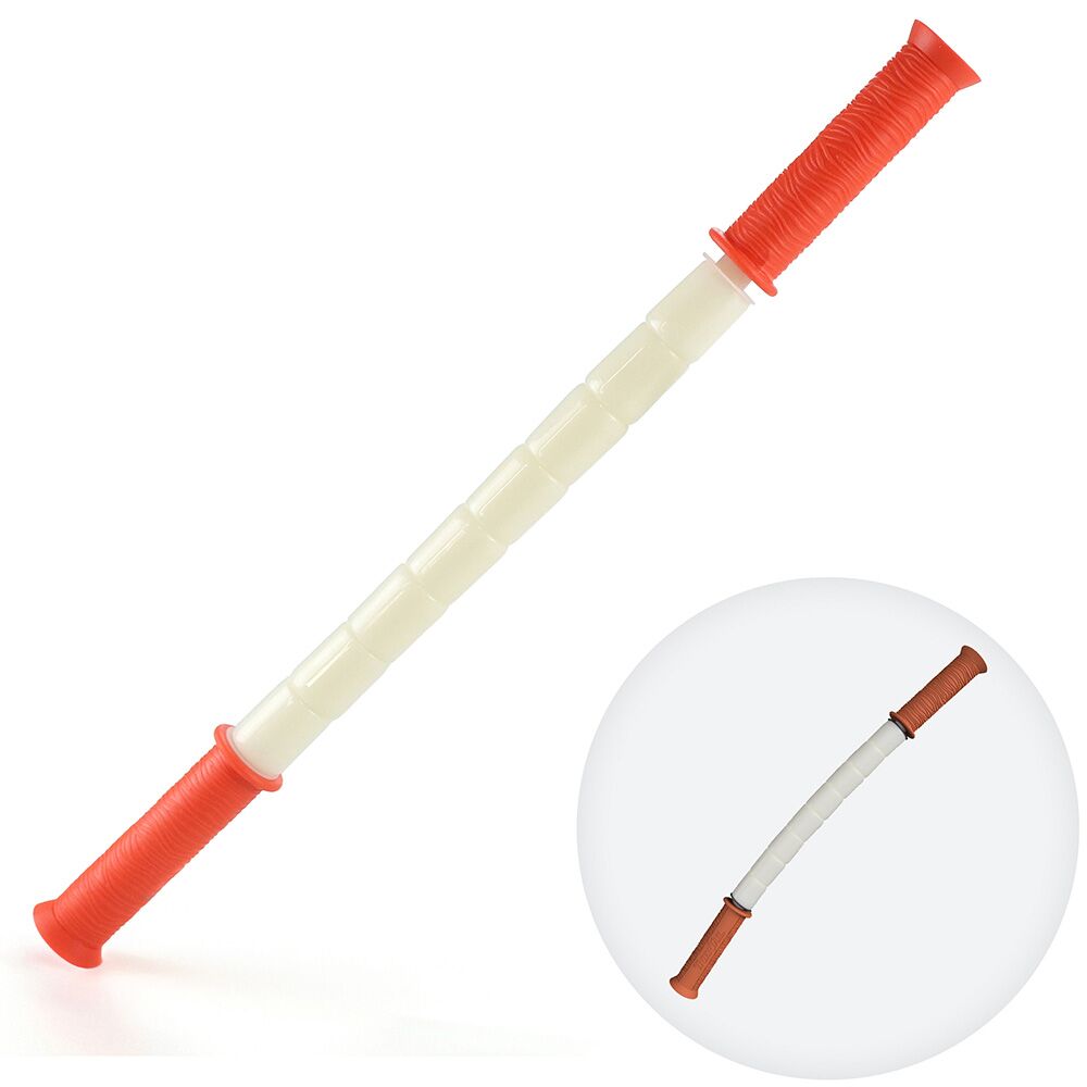 The Stick Bendy 18 with 8 beads. This massage roller stick can bend.